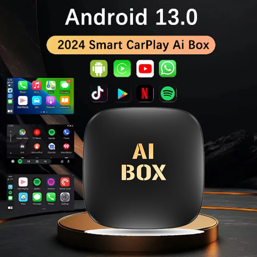 Smart Ai Box Android Wireless CarPlay Android Auto Adapter Android 13 CarPlay For Netflix For YouTube car intelligent systems