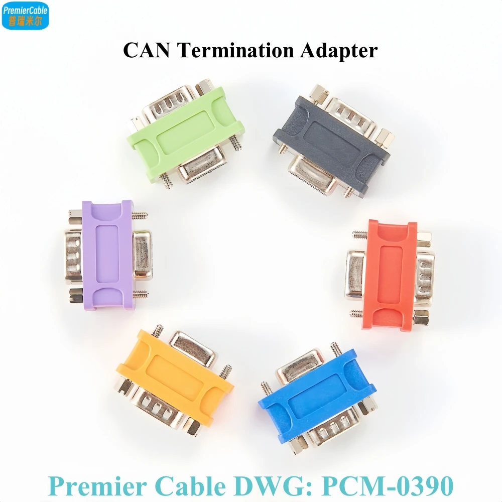 CAN Termination Adapter D-Sub 9Pin 120Ohm CAN Bus Terminal Resistance DB9 Female to Male Connector CAN Terminator Resistors