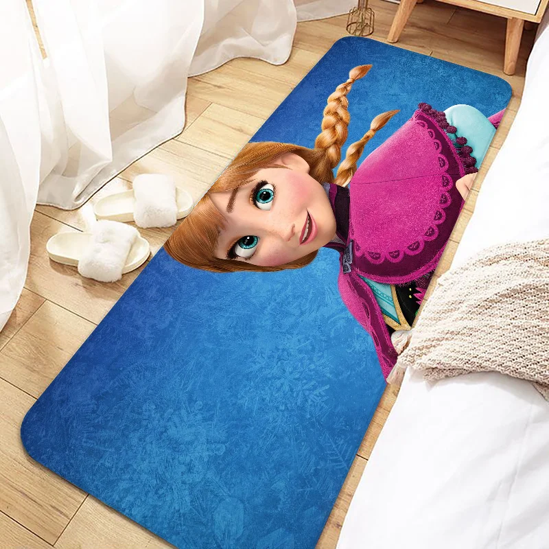 D-Disneys Frozen Door Mat Entrance Non-slip Doormat Washable Kitchen Carpet Living Room Hallway Rugs Bathroom Bath Door Mats