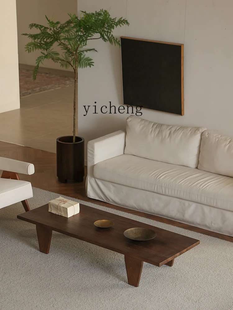 

FY Coffee Table Solid Wood Rectangular Low Table B&B Living Room Table Furniture