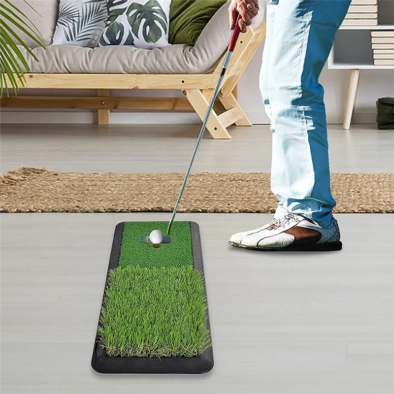 AED2-1 قطعة حصيرة ضرب الجولف المبتدئين ممارسة حصيرة لكشف التأرجح الضرب ، أداة تدريب الجولف