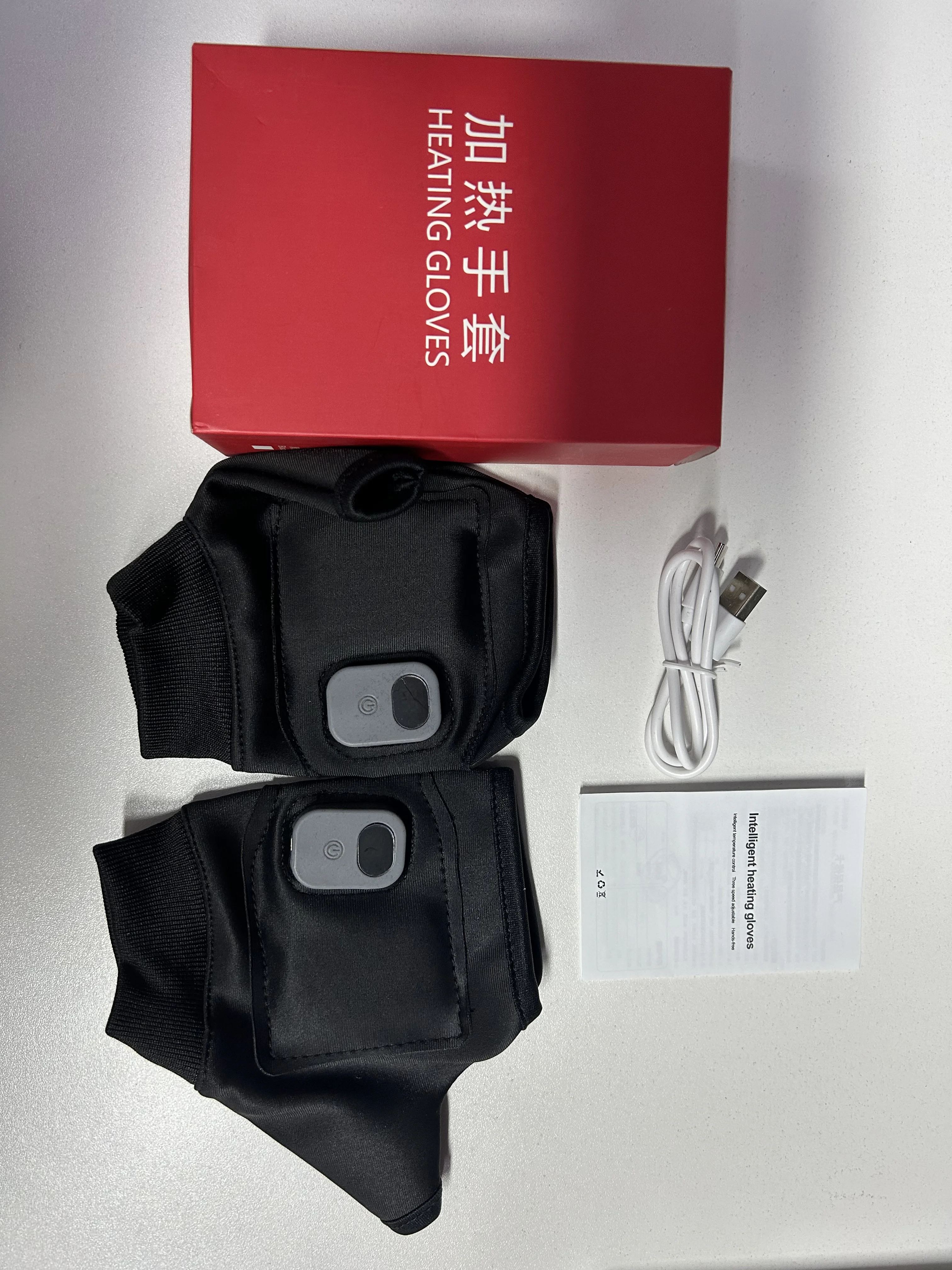 

3-уровневые перчатки с электрическим подогревом, перезаряжаемые на 360° ° Термальные перчатки с бандажами для рук, ветрозащитная грелка для рук для пеших прогулок, езды на велосипеде