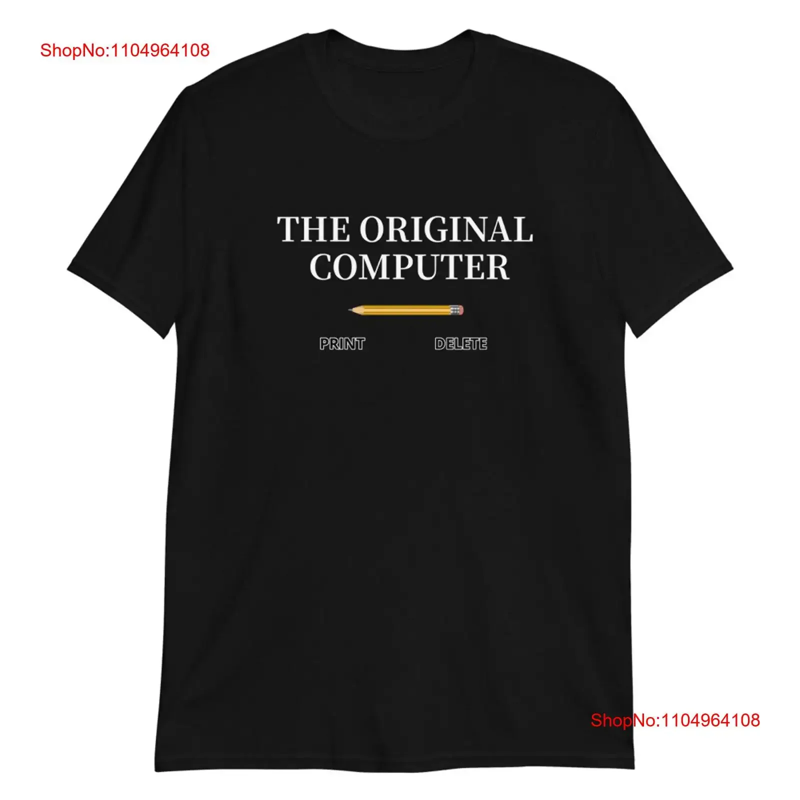 تي شيرت الكمبيوتر الأصلي، قميص مريح مغسول عتيق للارتداء اليومي، ملابس شارع متعددة الاستخدامات ذات رسومات ناعمة ممتدة #1
