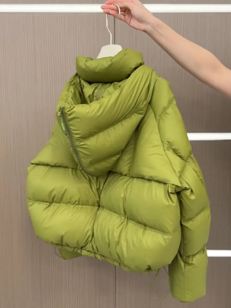 

Женское пальто Unique een ort Puffer Jaet, зима 2025 года, новое высококачественное пальто с хлебом, женское пальто из полиэфирного волокна, белое ду...