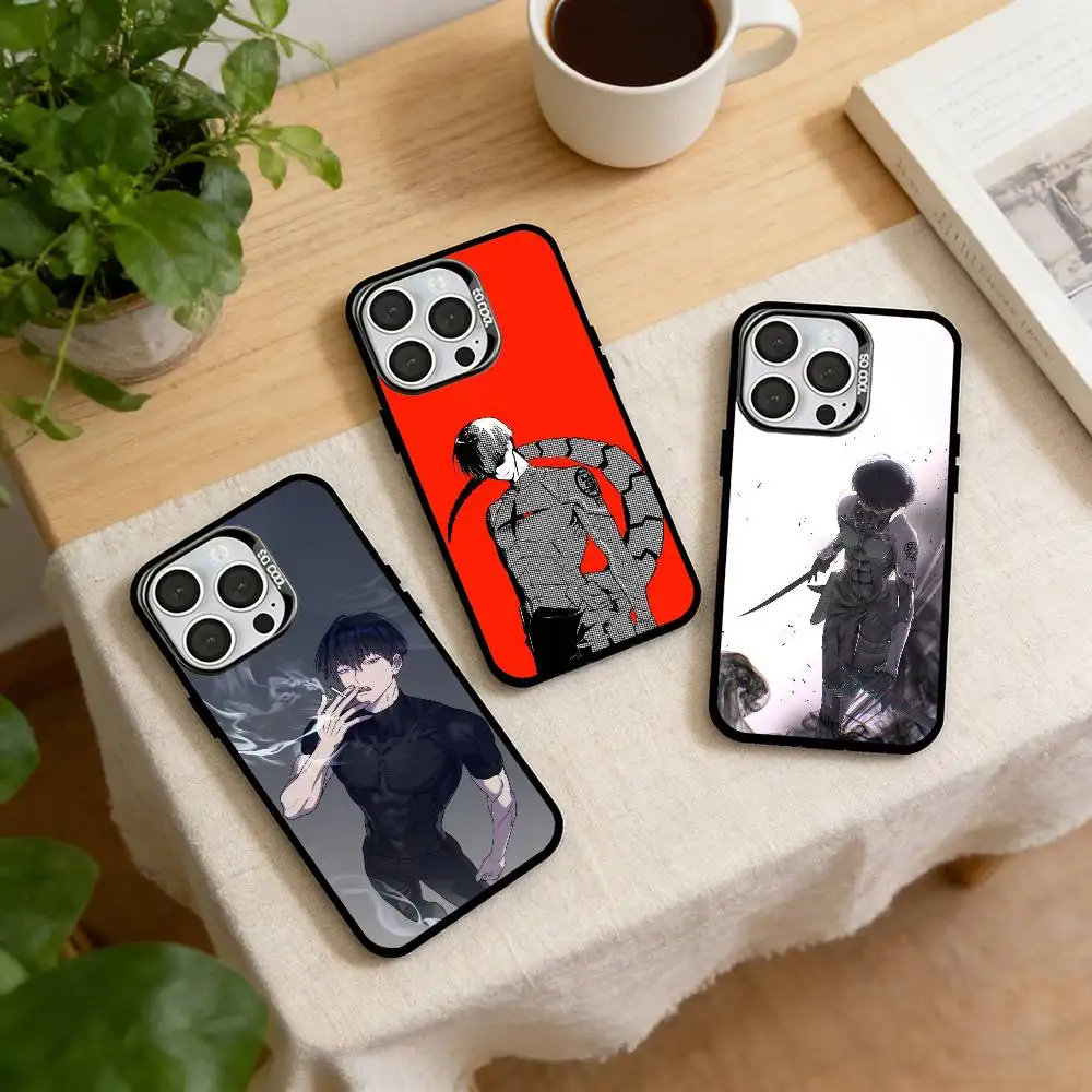 

Skilled fighter H-Hoshina Soshiro Phone Case For iPhone 17,16,15,14,13,12,11 Plus,Pro Max,XS,Colored Silver Plated Inside Cover