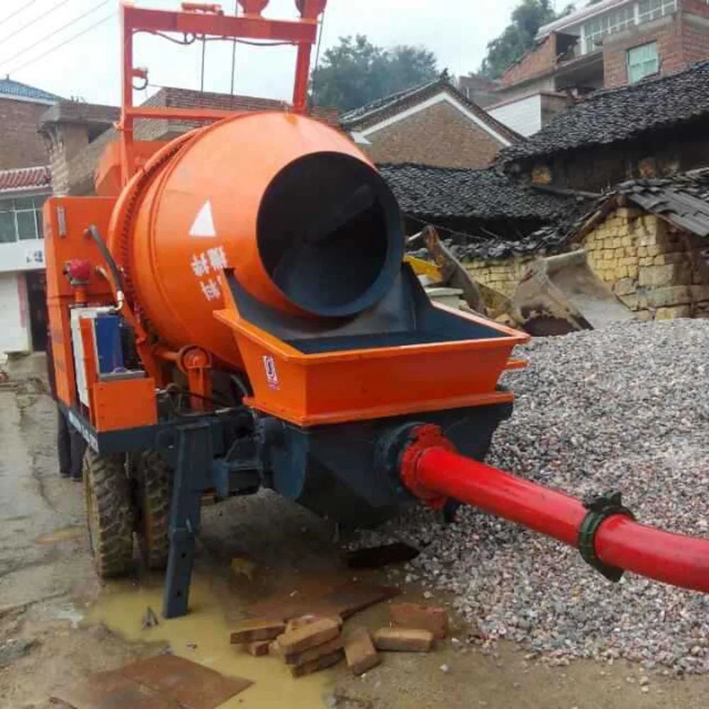 Pumping Integrated And Transport Machine Concrete Mixing Equipment For Agricultural Construction