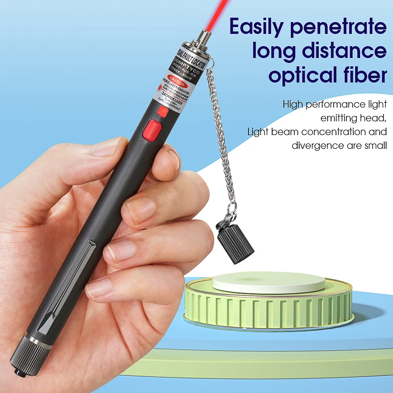 COMPTYCO FTTH Fiber Optic Tester Pen Type Red optical fiber Light Visual Fault Locator Optical Cable Tester 5-50MW VFL