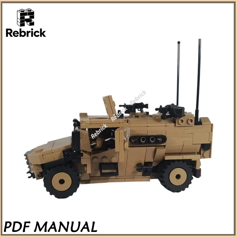 

MOC Cheetah MRAP Military Vehicle Model Building Block Set 436pcs DIY Creative Puzzle Military Assembly Toy Birthday Gift
