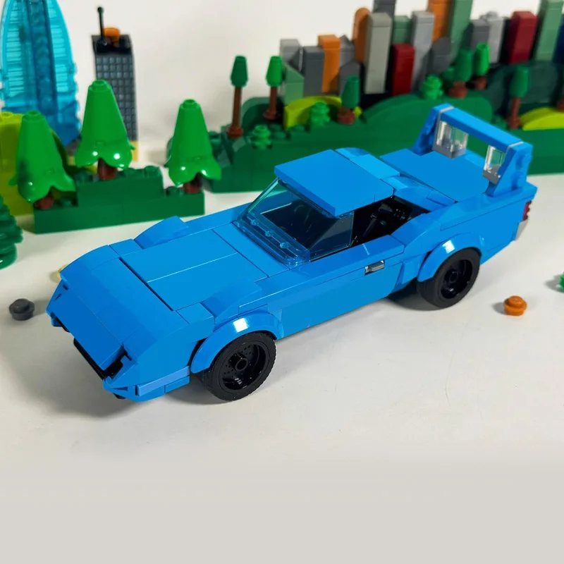 256 PCS Supercar Superbird MOC Customize Modular Building Block Creative Design Educational Learning Toy DIY Holiday Toy Gifts