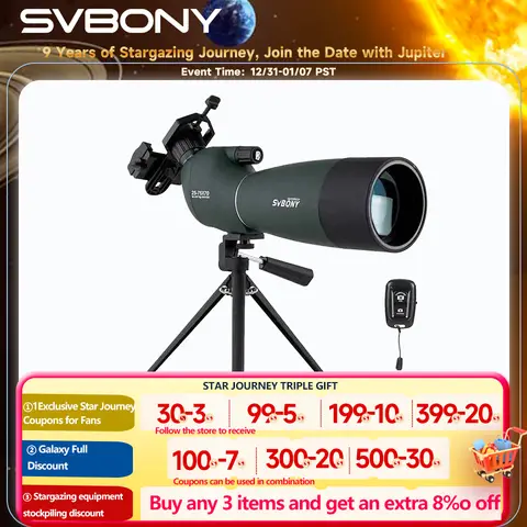 Waterproof Spotting Scope with Zoom svbony