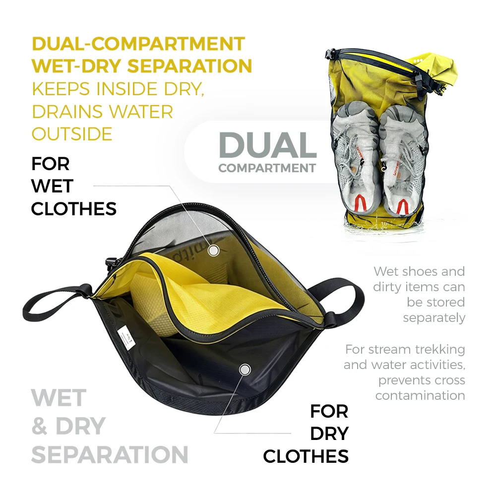 summitpine 10L Waterproof Dry Bag Sack Outdoor Ultralight Drifting Swimming Clothes Storage Bag Rafting Kayaking Travel Pack