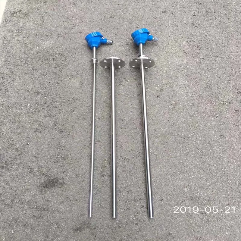 Customizable SS304/SS316 Sleeve Thermowell Temperature Transmitter Flange Rod Material Higher Temperature 0-1200C LCD Digital-HD