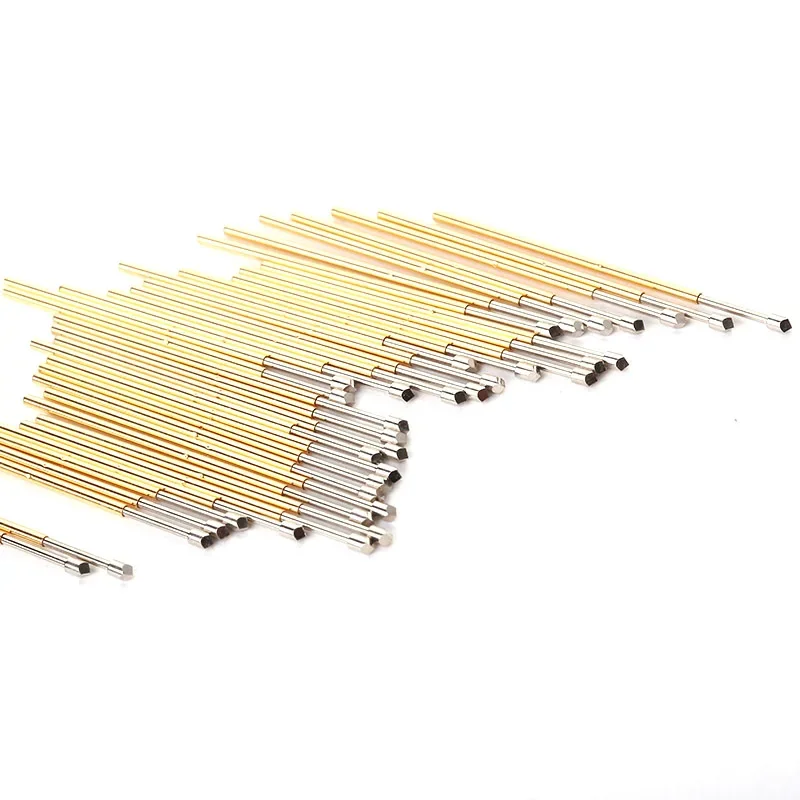 100PCS/pack Spring Test Pin PL75-T2 Diamond Head Outer Diameter 1.02mm Needle Length 33.35mm PCB Probe