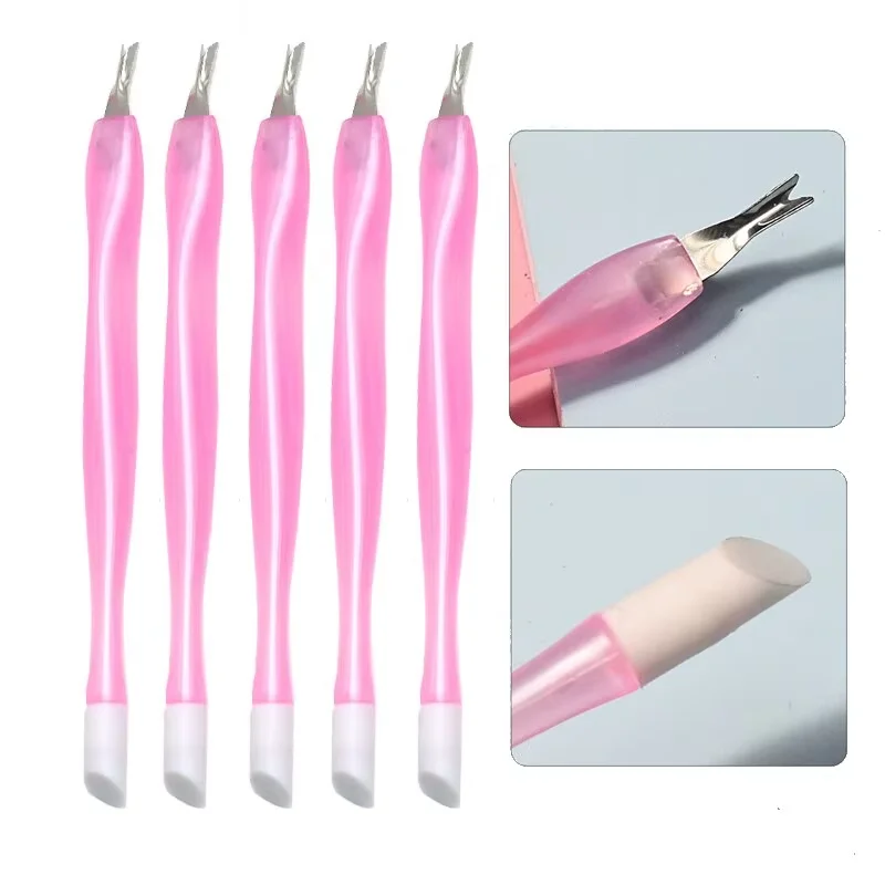 5Pcs/10Pcs Ways Manicure Nail Cuticle UV Gel Polish Pusher Remover Trimmer Stainless Steel Pedicure Dead Skin Cuticle Care Tools