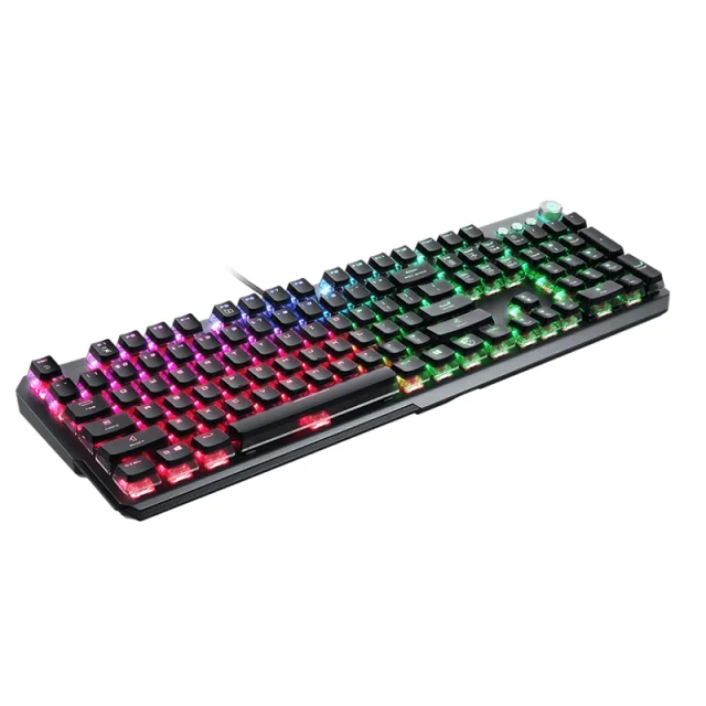 MSI GK71SONIC mechanical keyboard red axis RGB dazzling cable sports keyboard 104 keys double touch touch