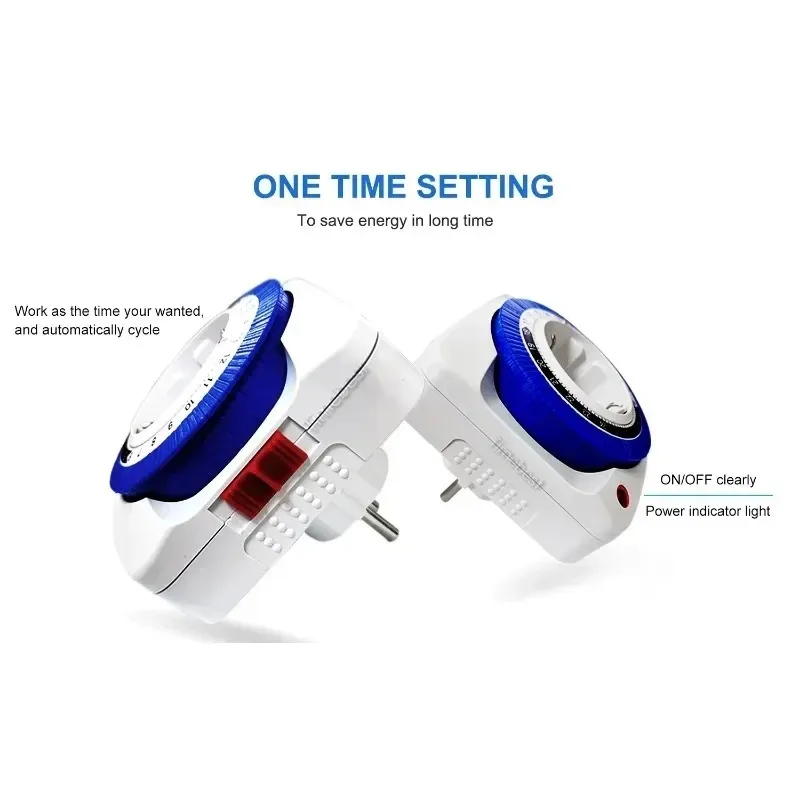 Picture 5: 24 Hours Timer Switch Timer Plug in Mechanical Grounded Programmable Smart Countdown loop Switch Socket Indoor Auto Power off