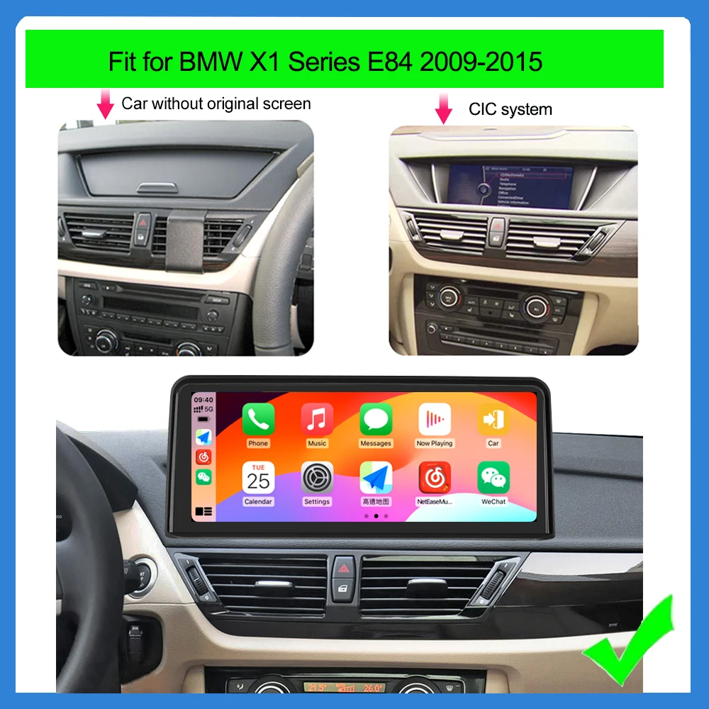 AUTOTOP Wireless CarPlay For BMW X1 E84 2009-2015 CIC iDrive 10.25