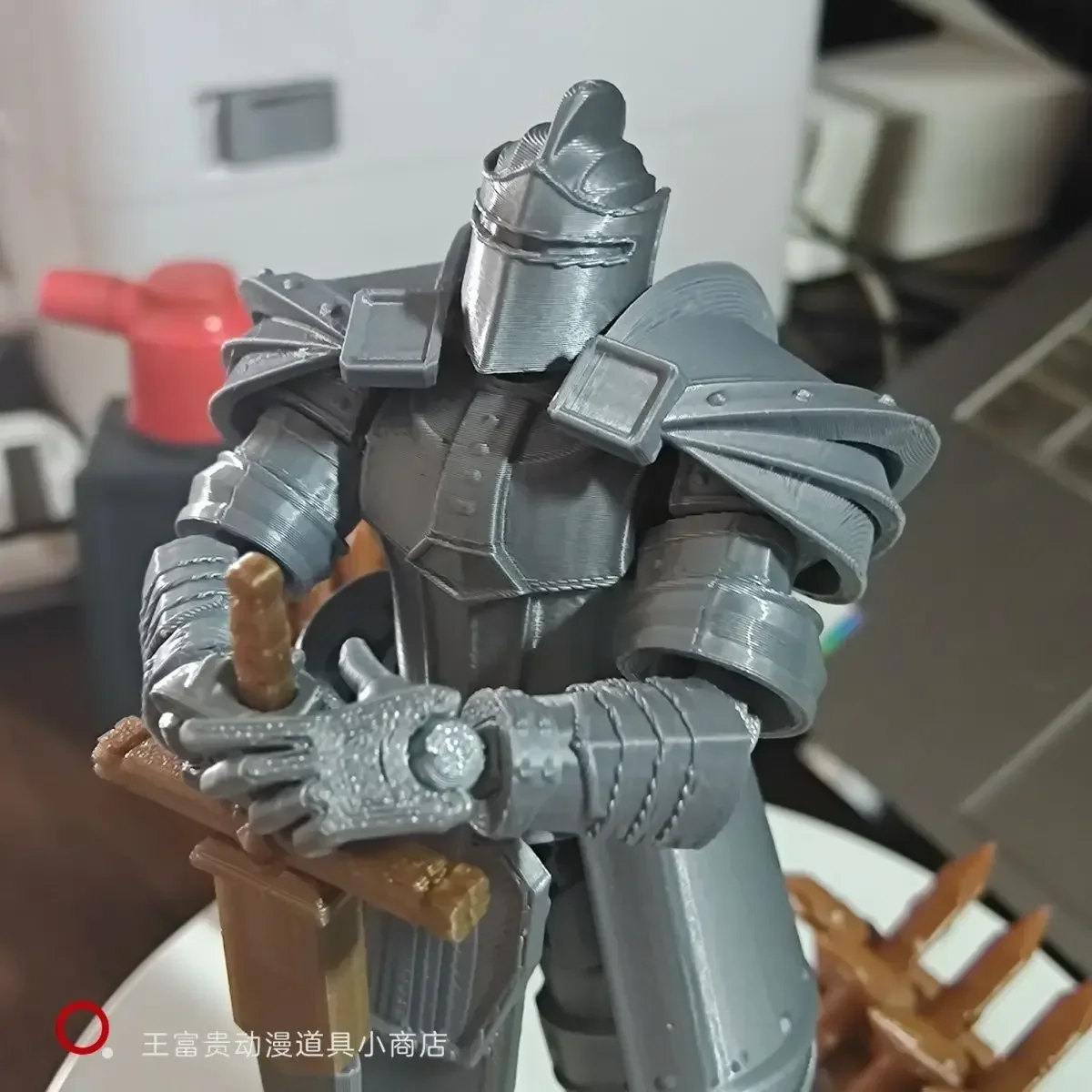 Medieval Heavy Armor 3d Printed Multi-articulated Mobile Soldier Model