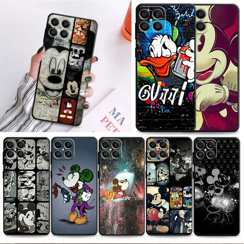 Cartoon Disney Mickey Mouse Case for Honor 70 Lite X9a 5G 8X X6 X6a X8a X9a 90 Lite X8 X7 X6 TPU Soft Cover