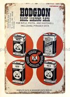 HODGDON POWDERS RELOADING RIFLE PISTOL SHOTSHELL AMMO metal tin sign