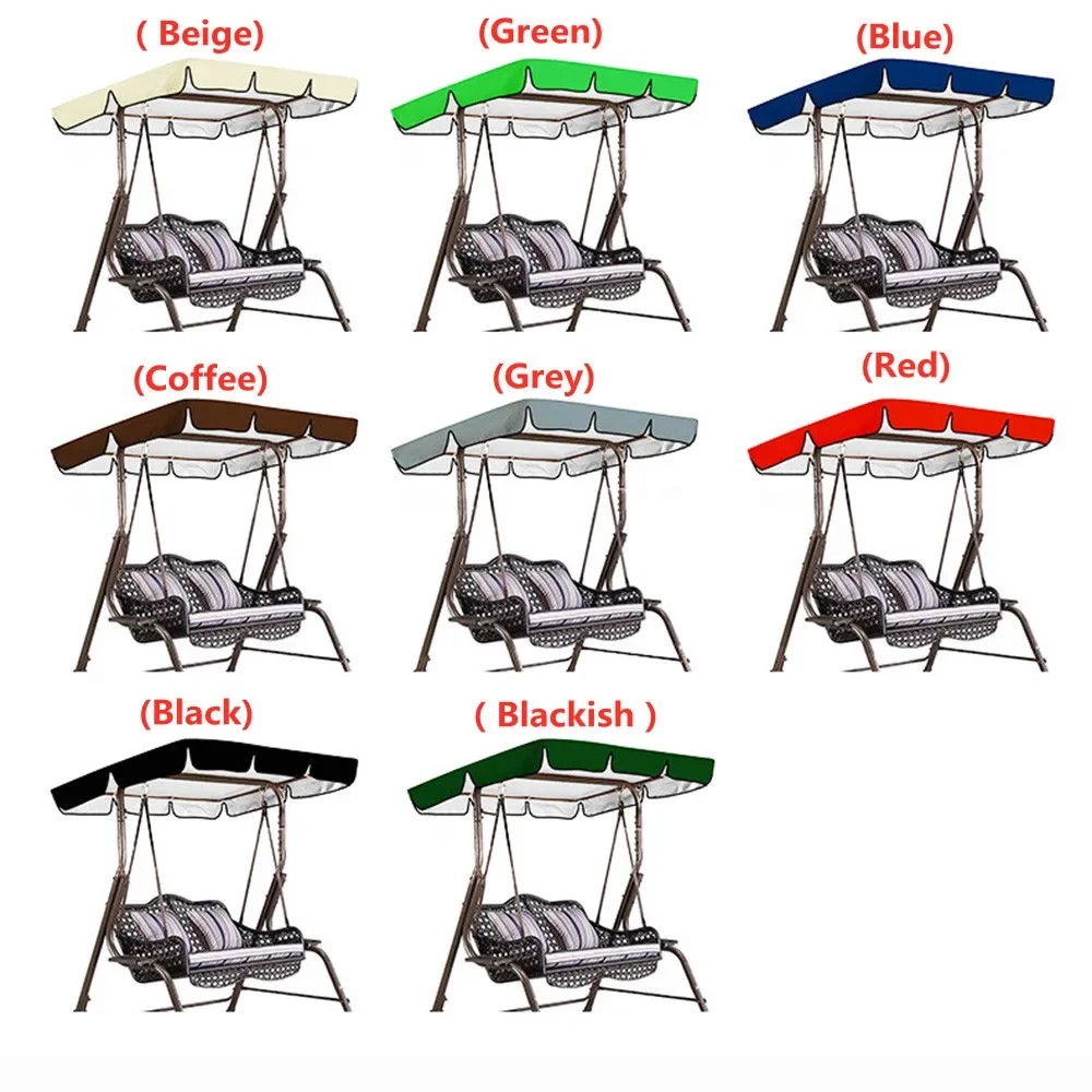 Waterproof Canopy Swings Top Rain Cover Garden Courtyard Outdoor Swing Seat Hammock Roof Canopy Replacement Swing Chair Awning