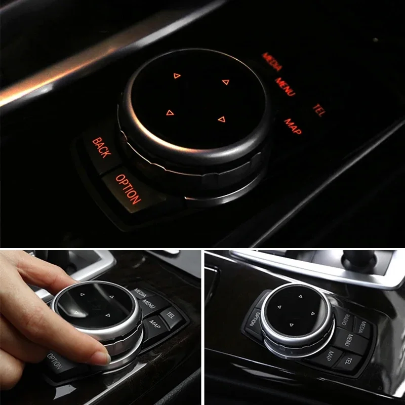 Original Car Multimedia Buttons Cover iDrive Stickers for BMW 1 3 5 7 Series X1 X3 F25 X5 E70 X6 E71 F30 F10 F07 E90 F11 E92 F20