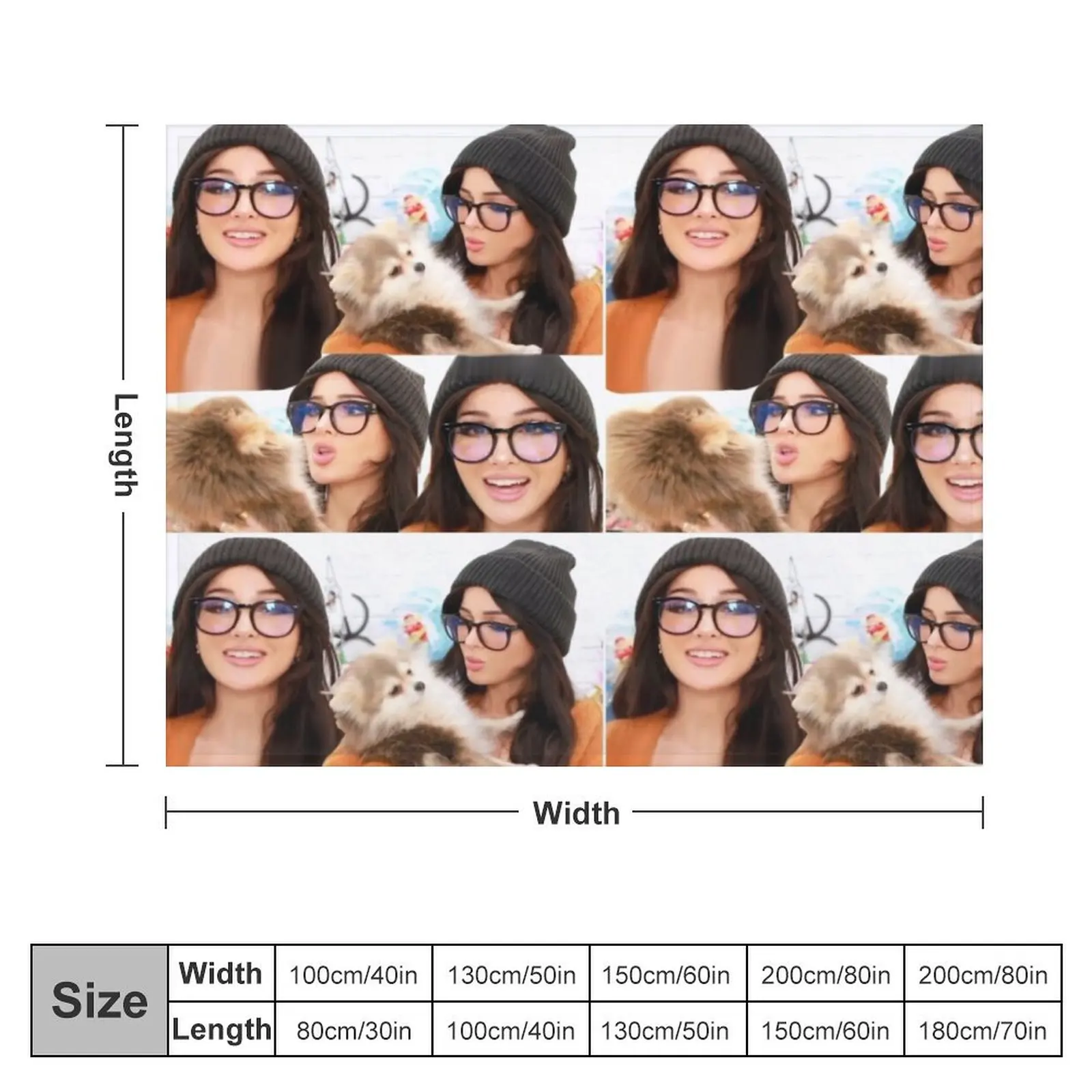 Sssniperwolf cozy collage Throw Blanket Luxury Brand heavy to sleep Blankets