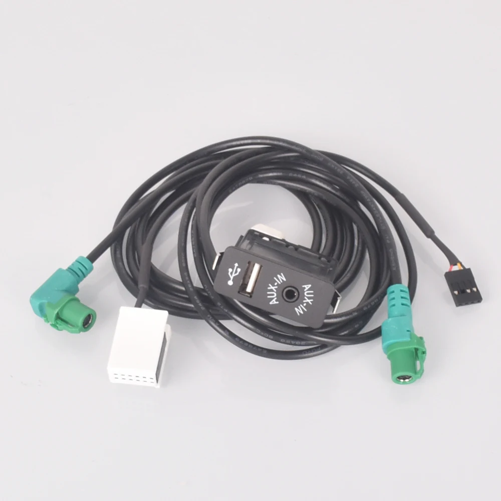 Samochodowy adapter gniazda wejściowego USB AUX do BMW E63 E81 E87 E90 F10 F12 E70 X1 X3 X5