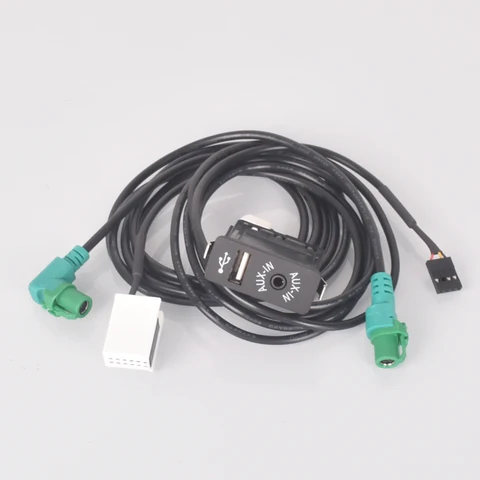 Автомобильный USB-адаптер для входной розетки AUX для BMW E63 E81 E87 E90 F10 F12 E70 X1 X3 X5