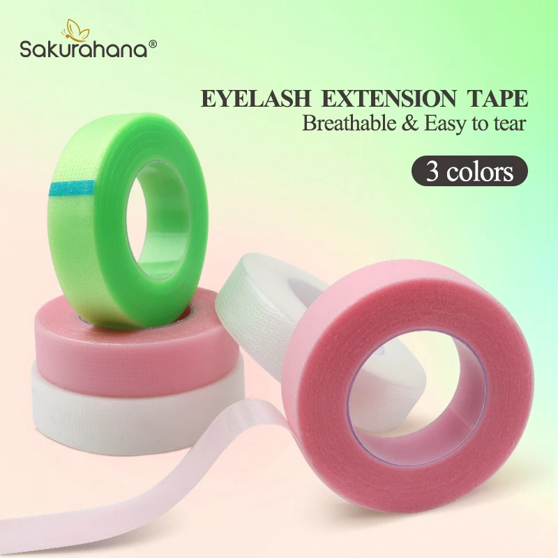 SAKURAHANA Nastro PE sotto i cuscinetti per gli occhi Estensione delle ciglia Traspirante Facile da strappare Ciglia Innesto Forniture Nastri per sollevamento ciglia