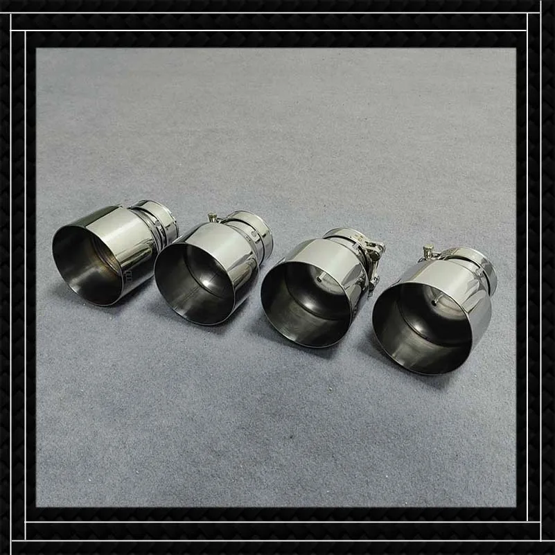 

4 PCS Exhaust Pipe ///M Tail Throat Black/Silver/Blue Stainless Steel Muffler Tip For BMW M2 F87/ M3 F80/ M4 F82/ M5 F10/ M6 F12