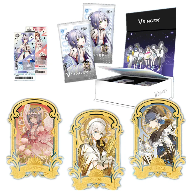 VIRTUAL SINGER Card Project Sekai Colorful Stage! Feat Hatsune Miku Luo Tianyi Box Anime Periphery Collectible Card Toys Gifts