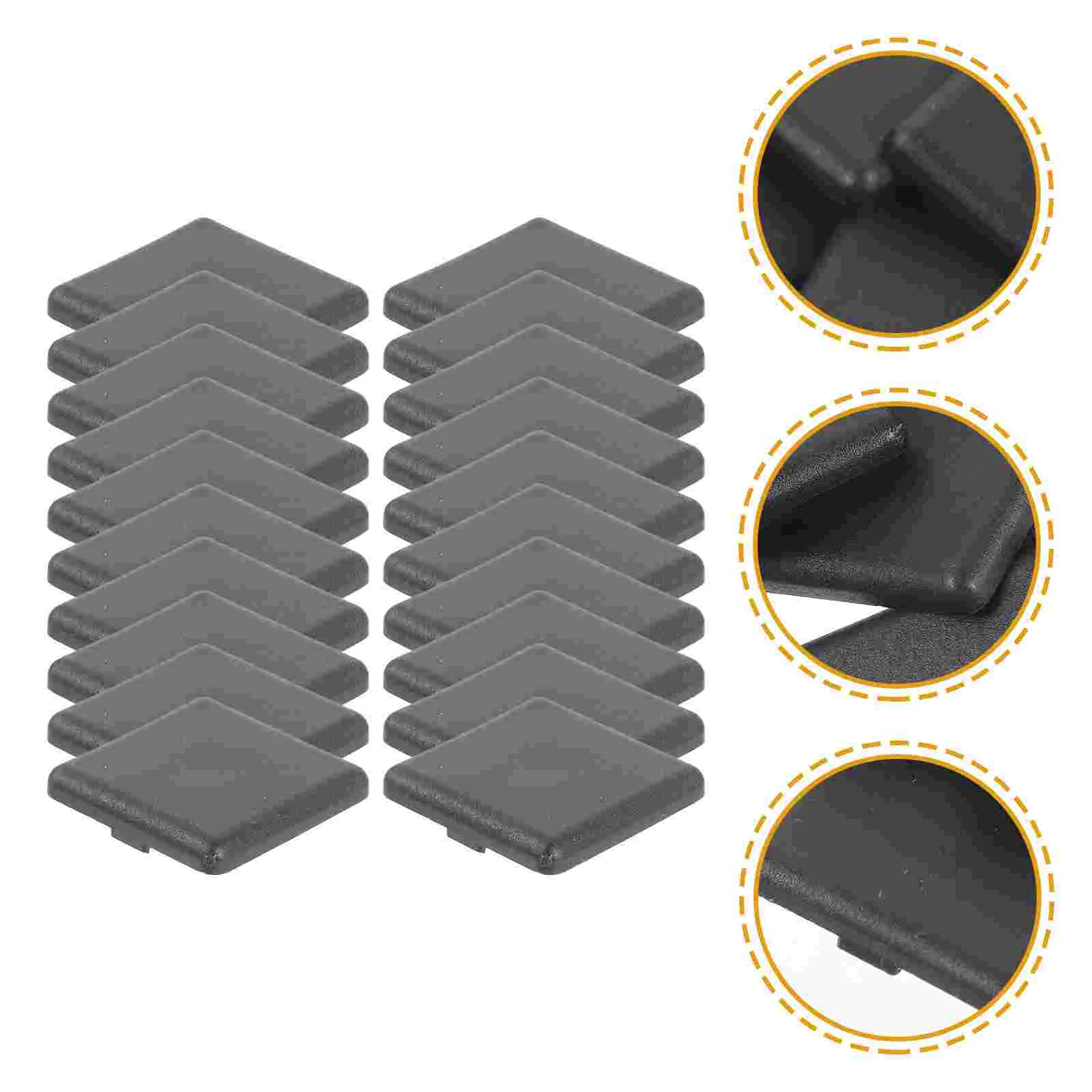 

20pcs Aluminum Extrusion End Cover Protector Cap For 3030 Aluminum Profile aluminum profile end cap aluminum extrusion protector