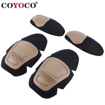 COYOCO Tattico g2 g3 Tuta da rana Ginocchiere e supporto per il gomito Paintball Airsoft Ginocchiera Set di protezioni per il supporto del ginocchio interpolato