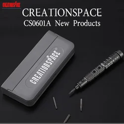 Creationspace CS060 USB Cordless Mini Electric Precision Magnetic Screwdrivers Set Portable DIY Model Maintenance Tools