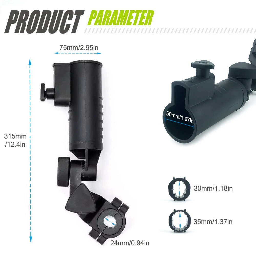 Внешний держатель для детской коляски, регулируемый на 180 градусов, используемый для велосипеда, багги-тележки, детского коляски, тележки для гольфа, аксессуары
