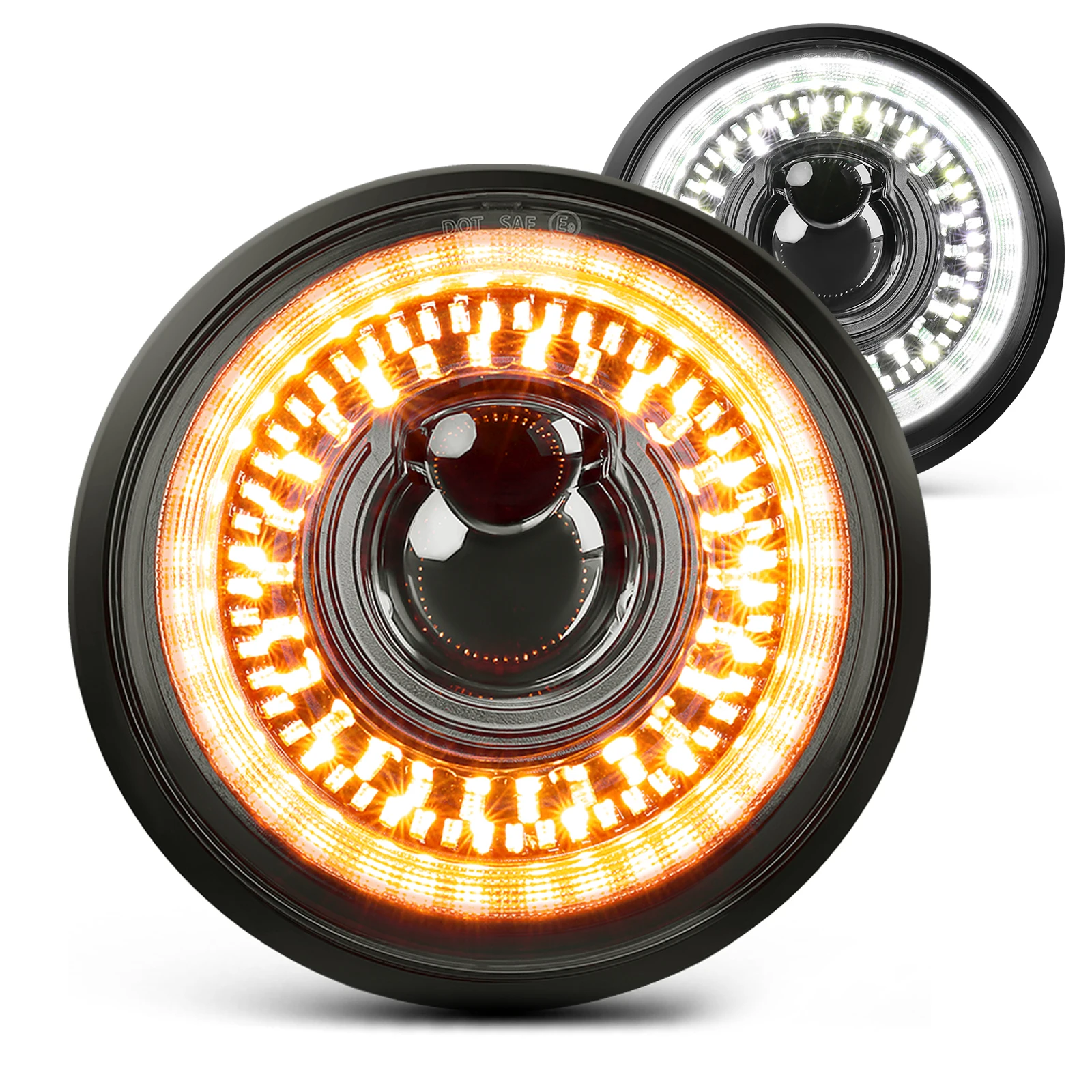 

5.75” 5-3/4 inch LED Motorcycle Headlight for Harley Davidson Dyna Street Bob Super Wide Glide Low Rider Night Rod Train Softail