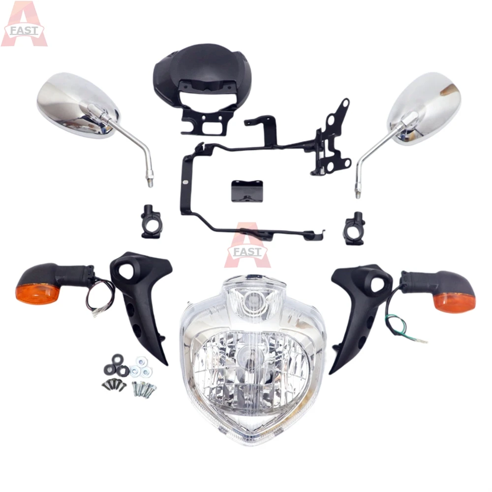 Suitable For YAMAHA FZ6N FZ6 FZ-6N 2004 2005 2006 Motorcycle Headlight Set Fit Headlamp Assembly Housing Turn Signals Set