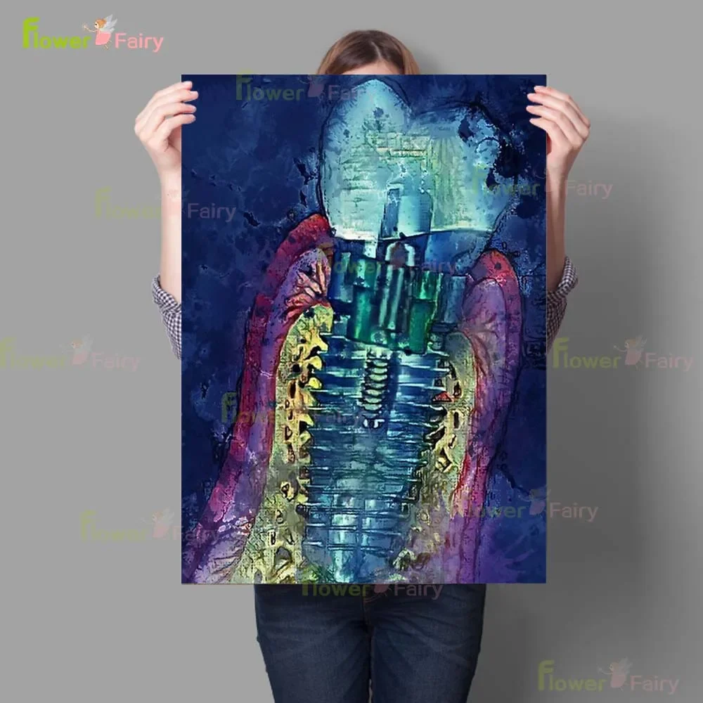 Canvas Painting Watercolor Teeth Dental Clinic Tooth Posters Prints Wall Art Wall Pictures For Living Room Unframed Wall Decor