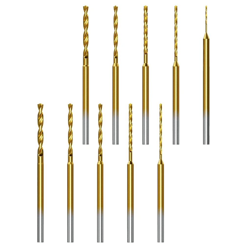 1 Pcs Drill Bit 0.6-2.2mm Tiny Drill Bit 2.35 Shank Engraving Bit Hole Drilling Tool Shank Wood Tools For Electric Drills