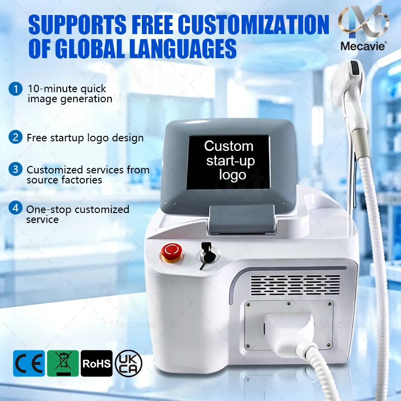 5 Wavelength Permanent Diode Laser Hair Removal Machine Sapphire Ice Cooling System Safe Efficient Whole Body Hair Removal