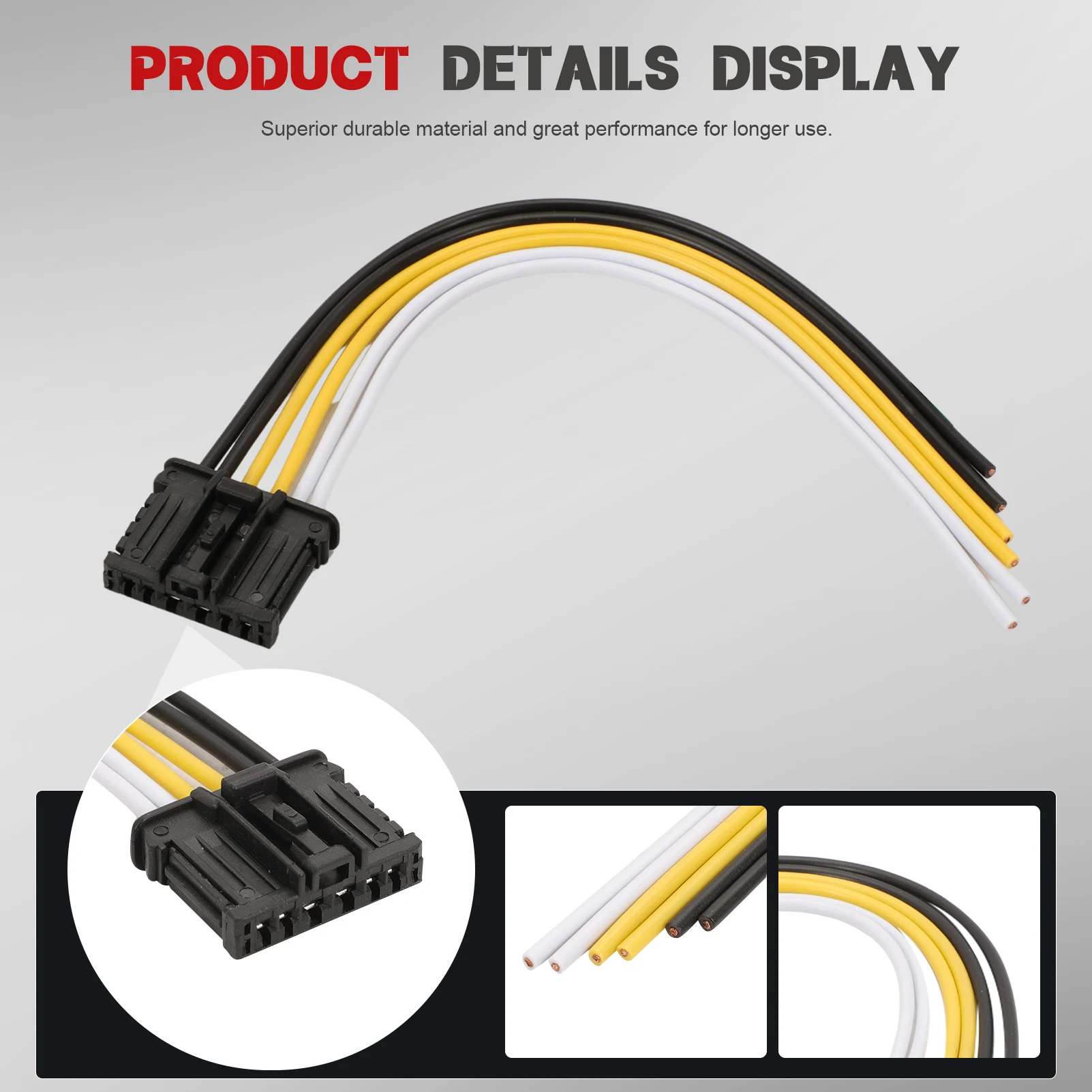 1/2 szt. Tylne światło platynowe złącze wiązki kabel tylnego światła dla Peugeot 206 207 Citroen C2 C3 1606248780