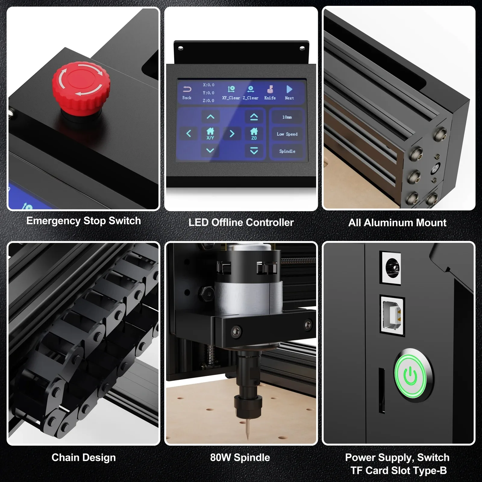

Hot Sale Cnc Two Trees Ttc 450 Mini Small 2 In 1 Cnc Machine Laser Machine Engraving Cnc Wood Router Cutting