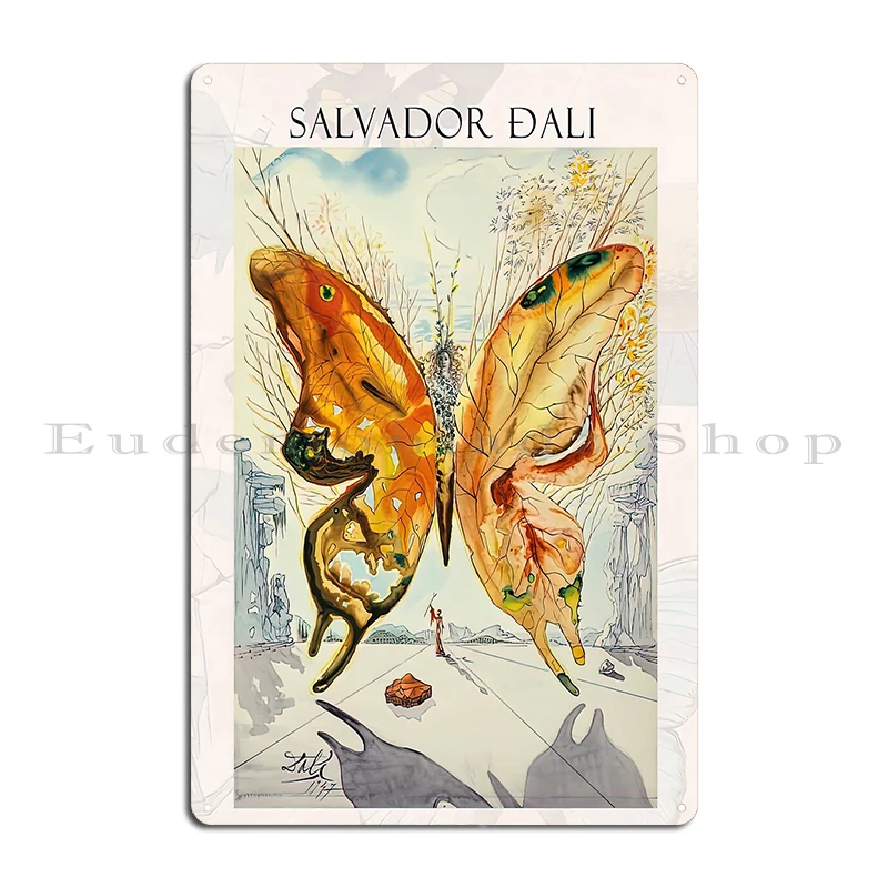 salvador dali Metal Sign Poster Pub Funny Cinema Garage Iron  Tin Sign