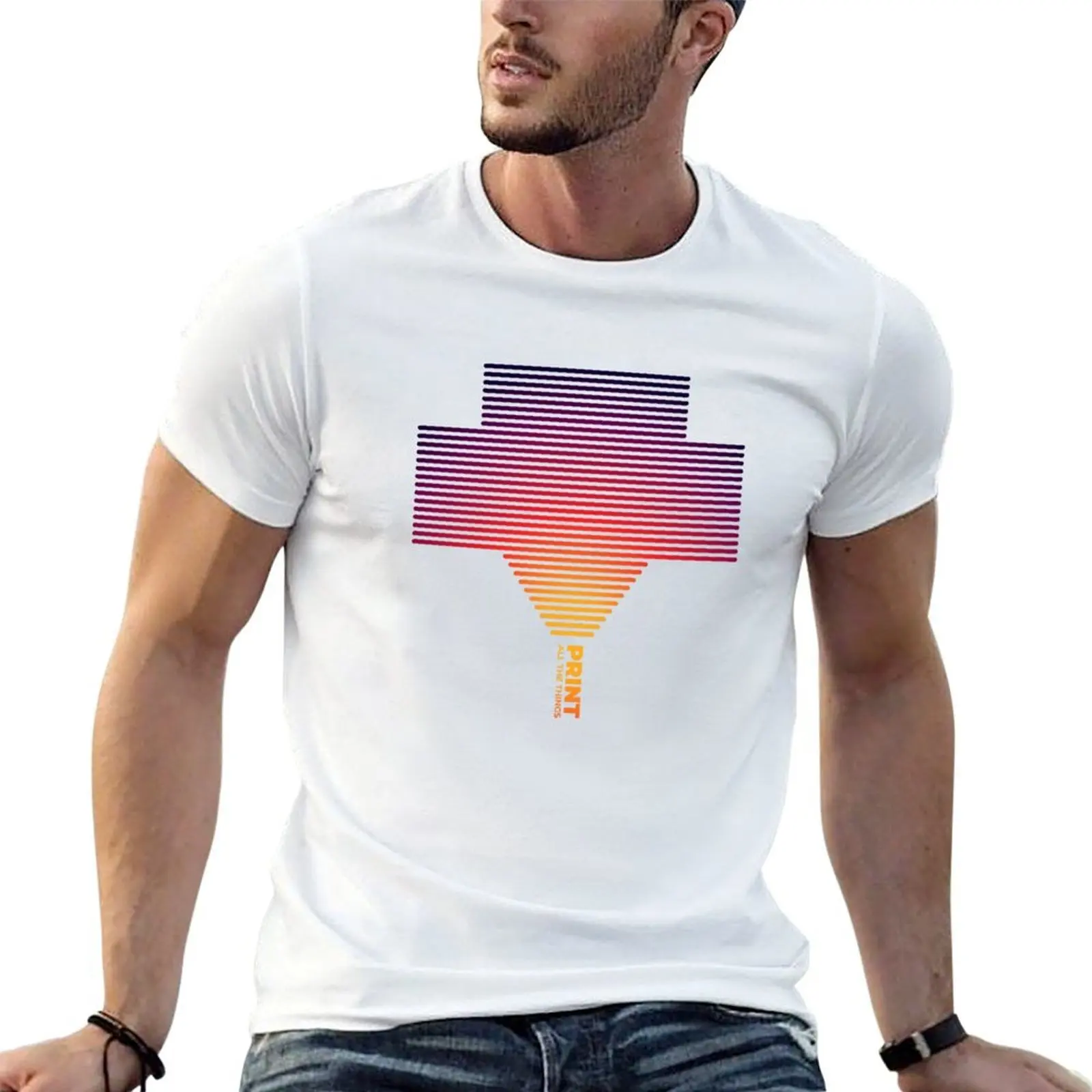 

Print All The Things T-Shirt t shirts for man slim fit cotton tshirt 100% g man t shirts for men T-Shirt