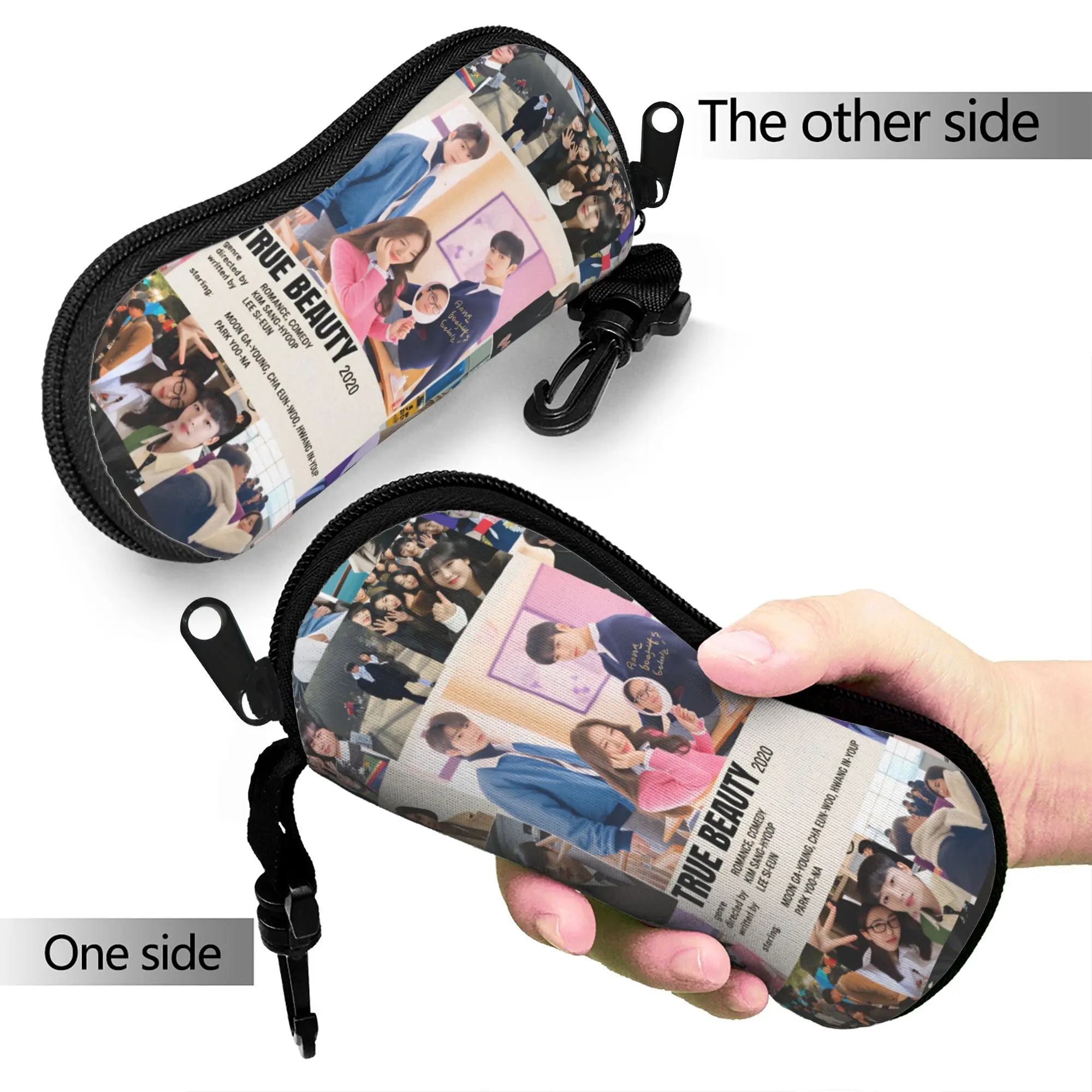 True Beauty  Glasses Case Cha EunWoos  Convenient Sunglasses Case Fashion Eyewear Storage Zipper Eyeglass Protector
