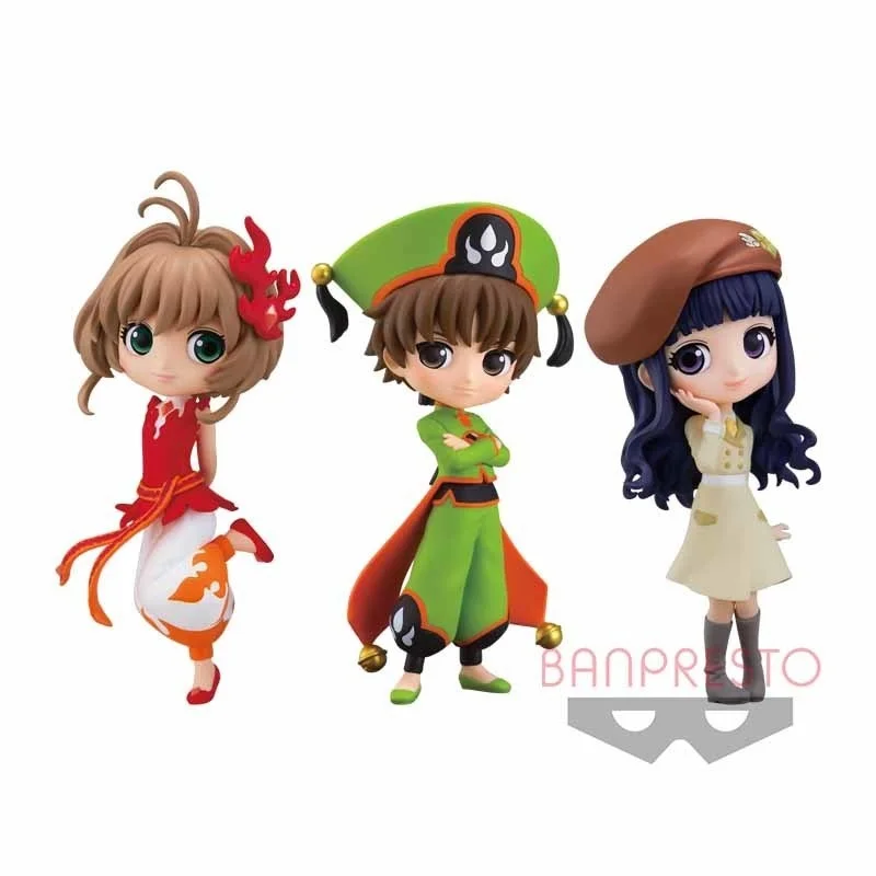 

Bandai оригинальные 3 шт. Qposket petit vol.1 Cardcaptor Sakura аниме фигурки игрушки для детей подарок Коллекционная модель украшения