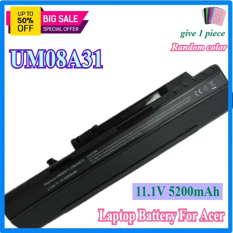 High-Quality Laptop Battery UM08A31 for ACER Aspire One A150 AOD150 AOD250 D250 ZG5 UM08A71 UM08A72 UM08A32 UM08A41