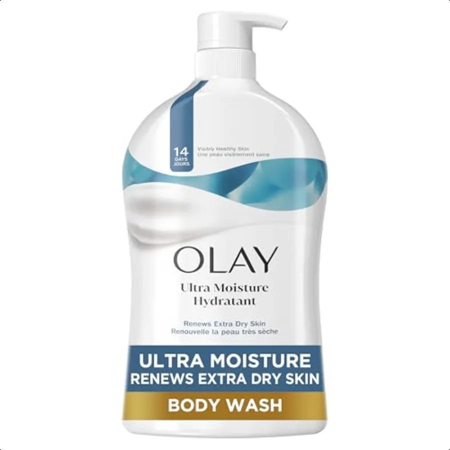 

Olay Body Wash для женщин Ультраувлажняющий для очень сухой кожи 24 часа Увлажняющий Увлажняющий Освежающий витамин B3 Комплекс без па