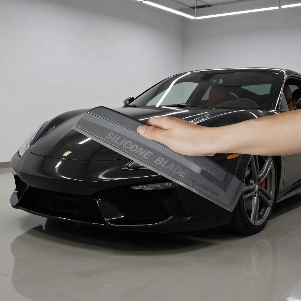 ​ ​ Zachte siliconen handige zuigmond - Krasvrij autoverpakking en drooggereedschap voor ramen ​ ​